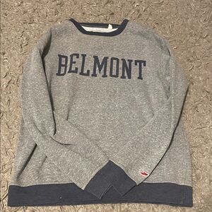 Belmont Gray and Navy Crewneck Sweater for Men